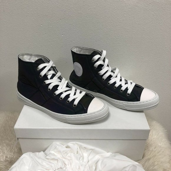 NIB Maison Margiela Reflective Stereotype High Top MMM MM6 Martin Sneakers 39.5 - Picture 4 of 11